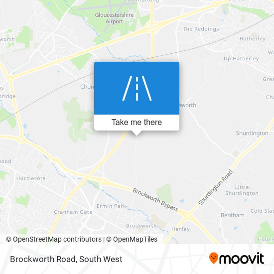 Brockworth Road map