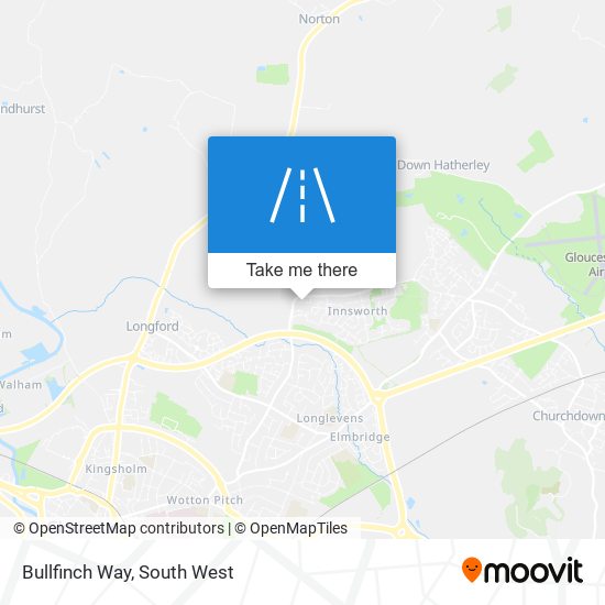 Bullfinch Way map