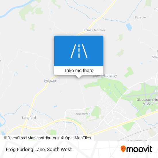 Frog Furlong Lane map