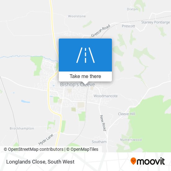 Longlands Close map