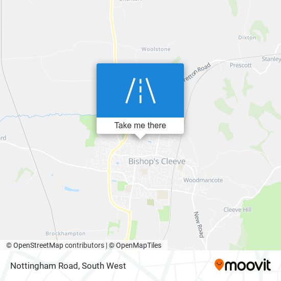 Nottingham Road map