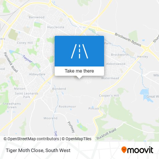 Tiger Moth Close map