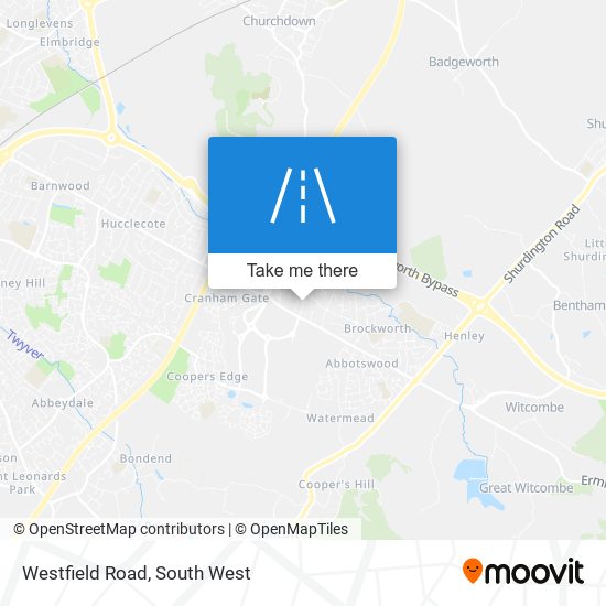 Westfield Road map