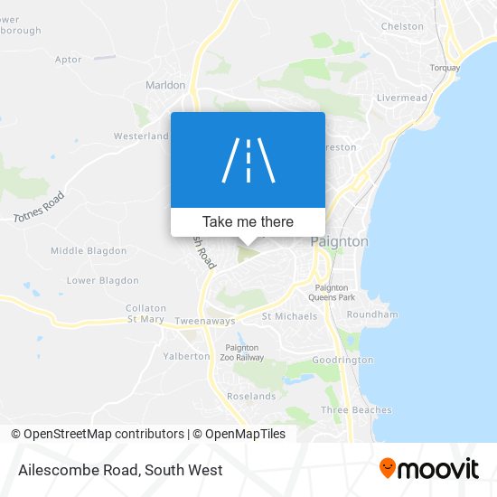 Ailescombe Road map