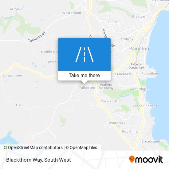 Blackthorn Way map