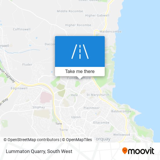 Lummaton Quarry map