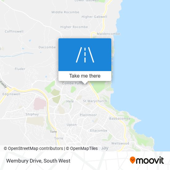 Wembury Drive map