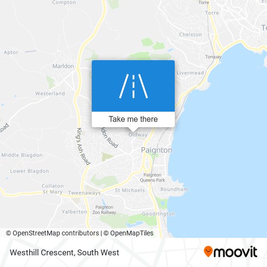 Westhill Crescent map