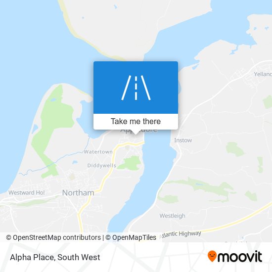 Alpha Place map