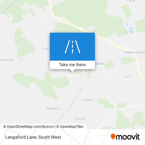 Langaford Lane map