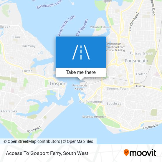 Access To Gosport Ferry map