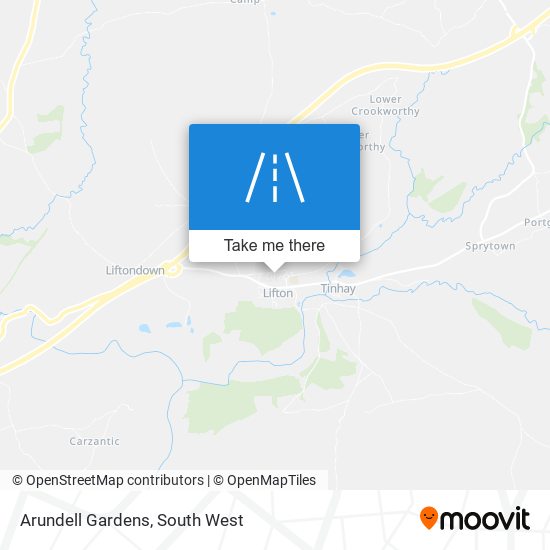 Arundell Gardens map