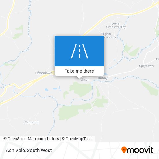 Ash Vale map
