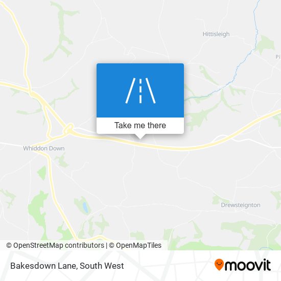 Bakesdown Lane map