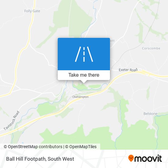 Ball Hill Footpath map