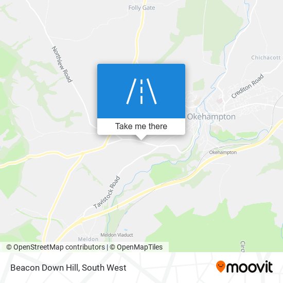 Beacon Down Hill map