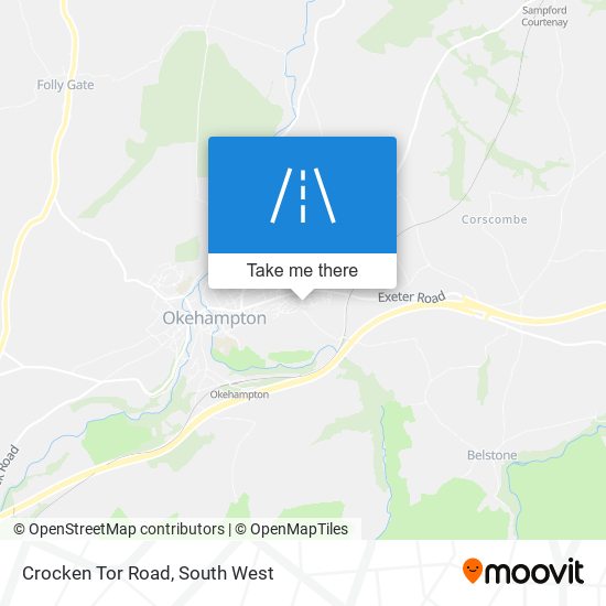 Crocken Tor Road map