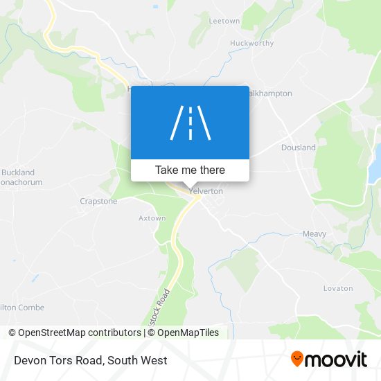 Devon Tors Road map