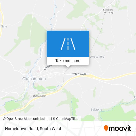 Hameldown Road map