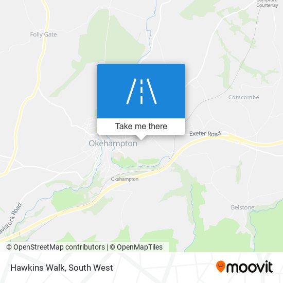 Hawkins Walk map