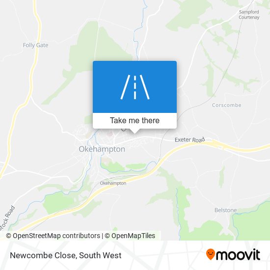 Newcombe Close map