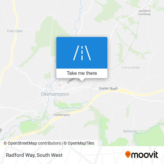 Radford Way map