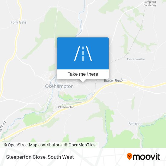 Steeperton Close map