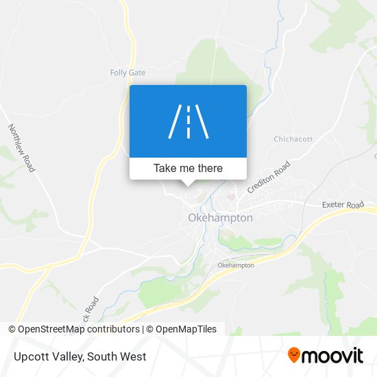 Upcott Valley map