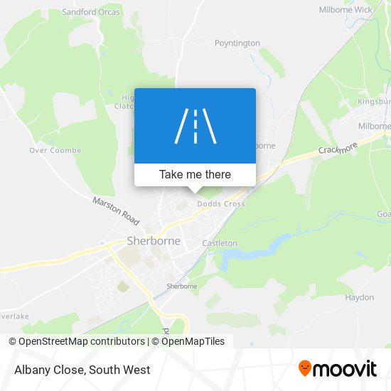 Albany Close map