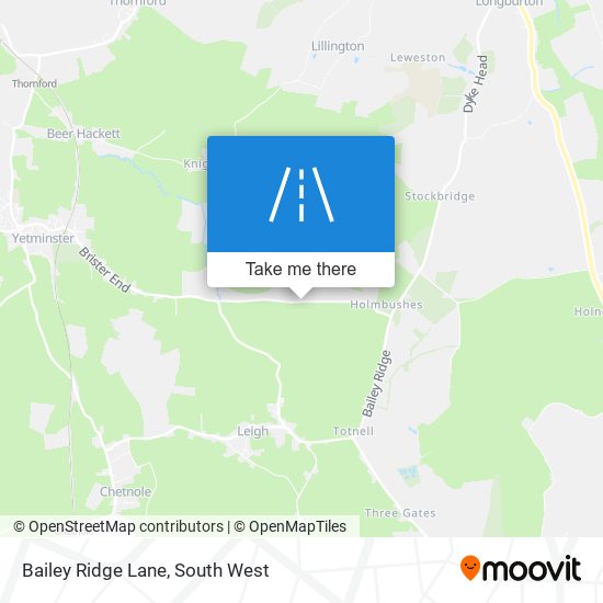 Bailey Ridge Lane map