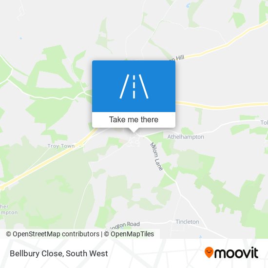 Bellbury Close map