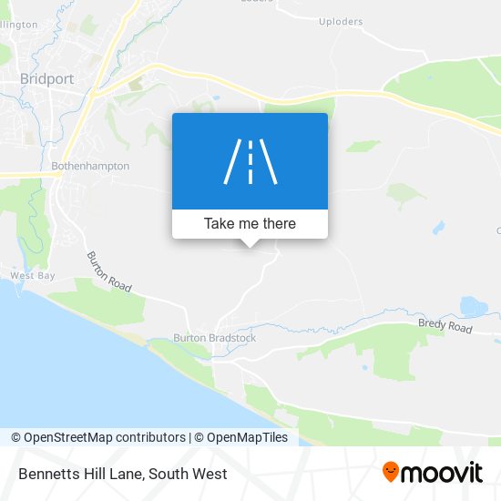 Bennetts Hill Lane map