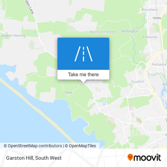 Garston Hill map