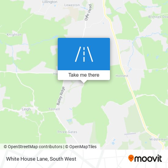 White House Lane map