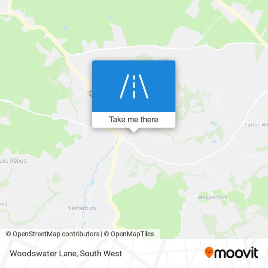 Woodswater Lane map