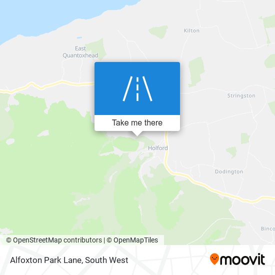 Alfoxton Park Lane map