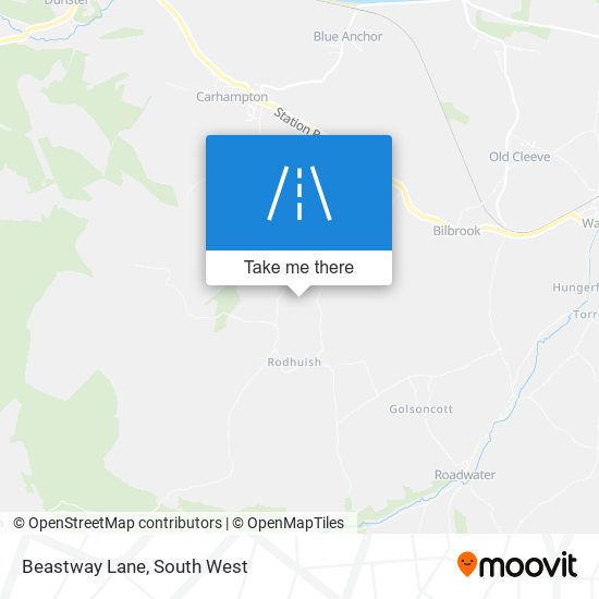 Beastway Lane map