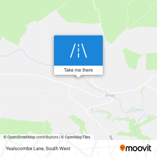 Yealscombe Lane map