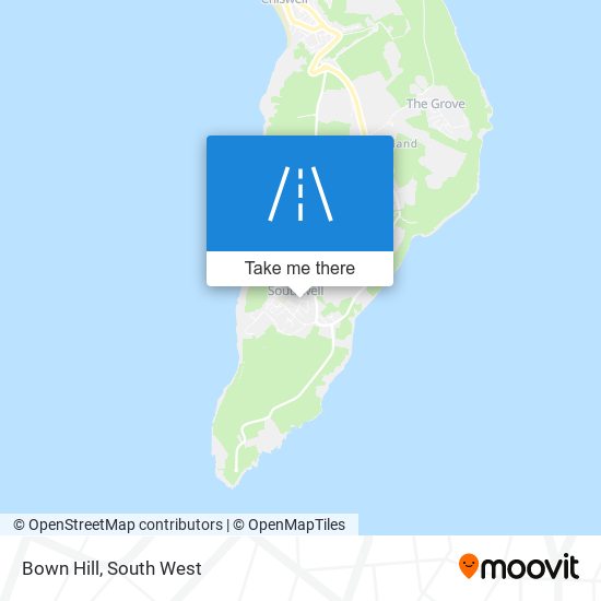 Bown Hill map