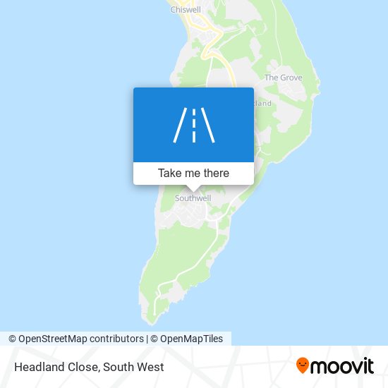 Headland Close map