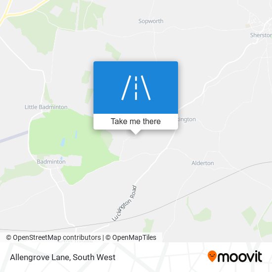 Allengrove Lane map