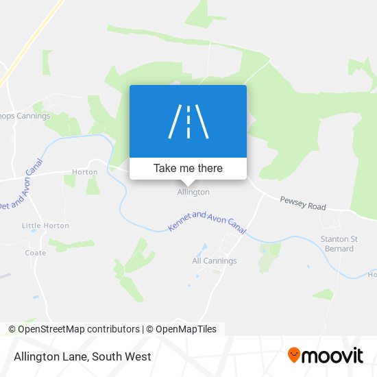 Allington Lane map