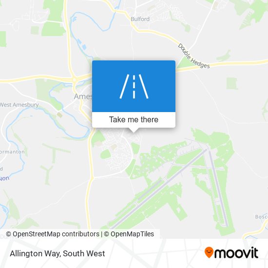 Allington Way map
