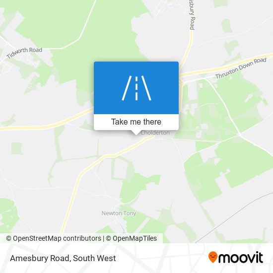 Amesbury Road map