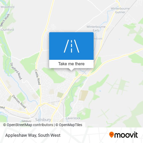Appleshaw Way map