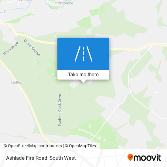 Ashlade Firs Road map