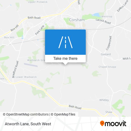 Atworth Lane map