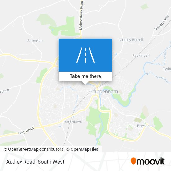 Audley Road map