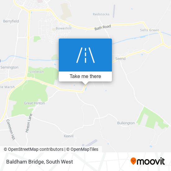 Baldham Bridge map
