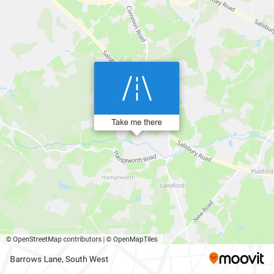 Barrows Lane map